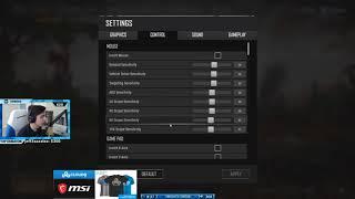 SHROUD SETTINGS 2018 PUBG