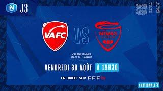 J3 I Valenciennes FC vs Nîmes Olympique en replay (2-0) I National FFF 2024-2025