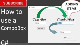 C# How to use a combo box