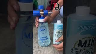 ¿Cómo dosificar tu shampoo mjjc? #carcleaning #cardetailing #mjjcfoamlance #foamlance
