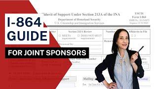 I-864 FOR JOINT SPONSORS - Step by step - How to fill out Affidavit of Support Co-Sponsor. EVIDENCE