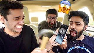 Breaking His Phone And Surprising Him With A New One!!