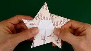 Folding a 5 Pointed Origami Star