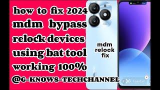 how to fix 2024 mdm bypass relock devices using bat tool working 100%