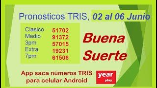 TRIS pronostico del 02 al 06 Junio