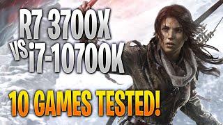 Ryzen 7 3700X vs Intel i7-10700K | 10 Game Benchmark Test and Gameplay