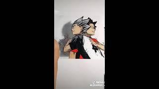 Haikyuu art Аниме "волейбол" рисунок на стекле