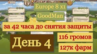 День 4 за Галла | Рвусь в топ по фарму |  Travian: Legends Europe 8 x1