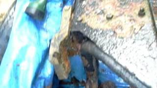 SSOD Sunken Sidecar of Doom Chassis  Electrolysis  Rust Removal Part 4