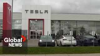 New Tesla sales drop 90% in Quebec in 1st quarter of 2025