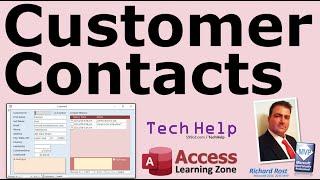 Contact Management (CRM) for Customers in Microsoft Access Database Template, Followups, Subform