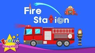 Kids vocabulary - Fire station - firefighter vocab - Learn English for kids