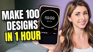 How I Make 100 Designs in 1 Hour (My design process tutorial)