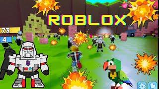 lucho contra zombies y robots (ROBLOX)