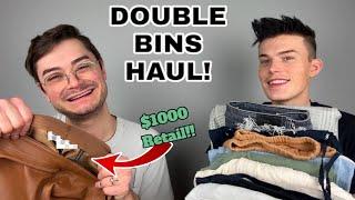 $1000 Retail Find!! Double Goodwill Bins Thrift Haul!! Trendy + Designer Finds to Resell Online!