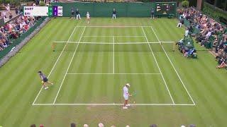 Wimbledon match disrupted by champagne cork on court | Wimbledon on ESPN