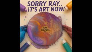 Dirty Pour on a Ray Stevens LP?! | Fluid Art Makeover with Leftover Paints 