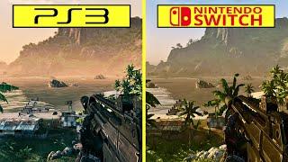 Crysis HD  vs Remastered - PS3 vs Nintendo Switch Graphics Comparison