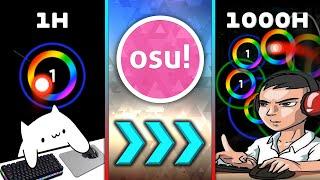 My first 1000 hours in osu!