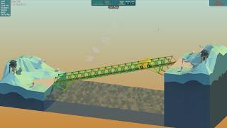 Poly Bridge Walkthrough - Snow Drift - Dump Slope