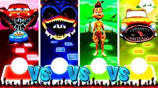 Lightning Mcqueen Eater Vs Sonic Exe Vs Luca Exe Vs Car Eater | Tiles Hop EDM Rush