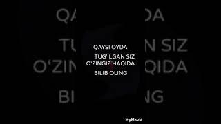 qaysi oyda tug'ilgan siz #psixologik test #youtube #shorts