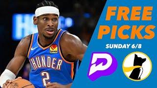NBA PRIZEPICKS FREE PICKS SUNDAY 6/8 | NBA FINALS GAME 2 BEST PLAYER PROPS!!!