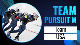 USA | Gold | Team Pursuit Men | Four Continents | Salt Lake City 2024 | #SpeedSkating