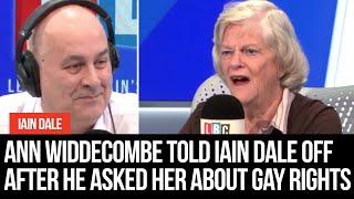 Ann Widdecombe hilariously told Iain Dale off after he asked her about gay rights