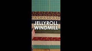 Jelly Roll Windmill Quilt