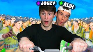 JONZY und ALVI *GEGEN* 100 Zuschauer in Fortnite Season 3! 