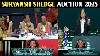 Suryansh Shedge ipl auction 2025 highlights | ipl auction 2024 highlights | IPL AUCTION 2025 bidding