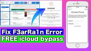 Fix iCloud Bypass Error F3arRa1n FREE TOOL