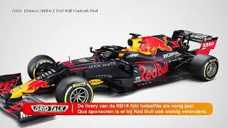 De Red Bull RB16 in detail bekeken.