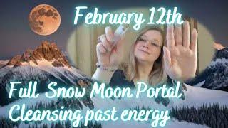 Full Snow Moon Portal Activation. February 12th. Clearing away past to manifest a successful future