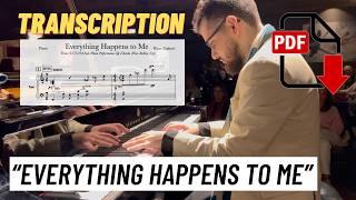 Bijan Taghavi - Transcription - Everything Happens to Me (Solo Piano)