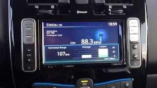 Nissan Leaf Carwings - Inside the Car