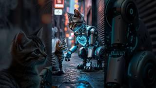 Cyber Cat’s Heartwarming Journey in a World of Machines 