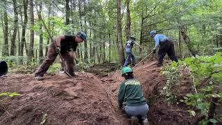 Trail work for clean water: Vermont Land Trust and Vermont Youth Conservation Corps