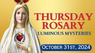 HOLY ROSARY ️ Thursday, October 31, 2024 ️ Luminous Mysteries ️ Today's Rosary