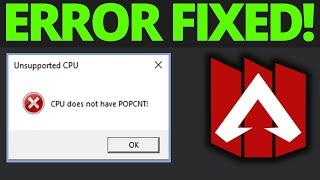 How To Fix Unsupported CPU in Apex Legends - CPU Does Not Have SSSE3