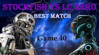 Stockfish vs LC Zero  |  Best Chess Engine Match  |  Game 40