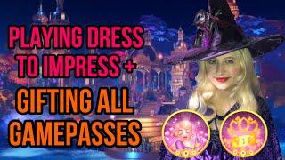 LIVE! GIFTING ALL GAMEPASSES ON DRESS TO IMPRESS!!! Come Join Me! 