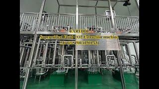 CAREDDI Newest 450L(150Lx3) Supercritical Fluid CO2 extraction machine Camelia seed oil extraction