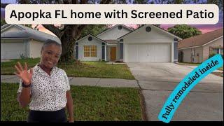 Must See Fully remodeled interior in Apopka FL Home | Screened Patio w BIG backyard