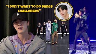 BTS Jin Refuses To Do Dance Challenge After Hobi's Discharge | BTS Seokjin Fears Dance Leader j-hope