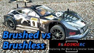 Brushed vs Brushless Tamiya TT-02 Speed Runs!