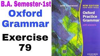 "Oxford Practice Grammar' Exercise 79 by 'English Family87' | Oxford Grammar by John Eastwood