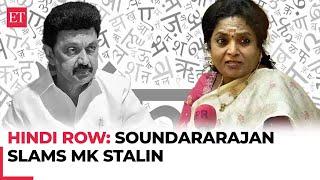 DMK want to bring back Hindi issue: BJP’s Dr Tamilisai Soundararajan slams Tamil Nadu CM MK Stalin