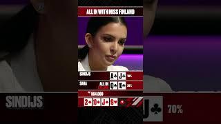 Miss Finland Going ALL-IN  #PokerStars #SaraChafak
